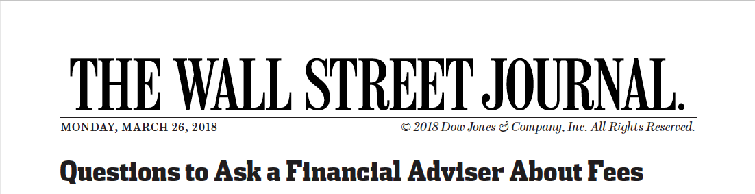 Wall Street Journal headline